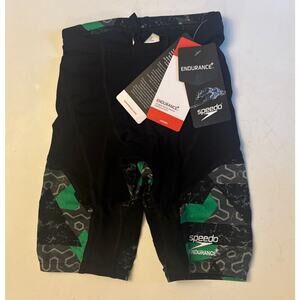 Speedo Endurance Jammer Youth 22 Ruse Blocks Competition Swim NWT